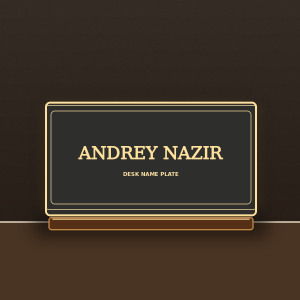 Demo · Personalized LED Name Plate Lamp